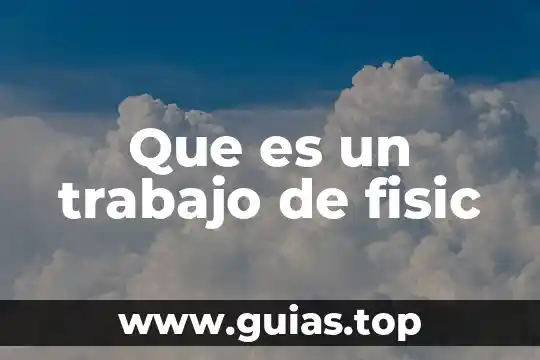 Que es un trabajo de tablero en un supermercado 4 Que es un trabajo de fisic
