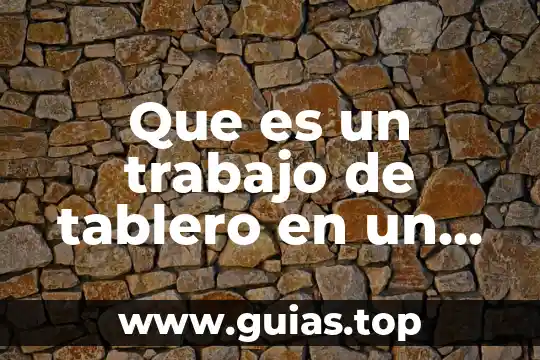 Qué es pdl en un trabajo 5 Que es un trabajo de tablero en un supermercado
