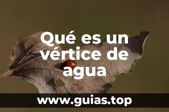 Qué es capacidad de agua aprovechable 8 Qué es un vértice de agua