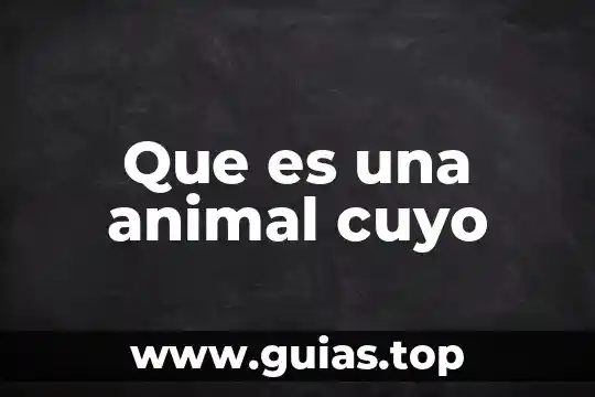 Que es un animal carroñero 7 Que es una animal cuyo