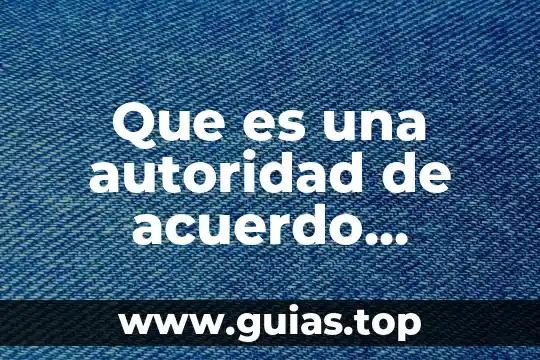 Que es proceso de delegación de autoridad 5 Que es una autoridad de acuerdo constitucional