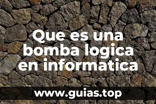 Que es purgar una bomba de agua 4 Que es una bomba logica en informatica