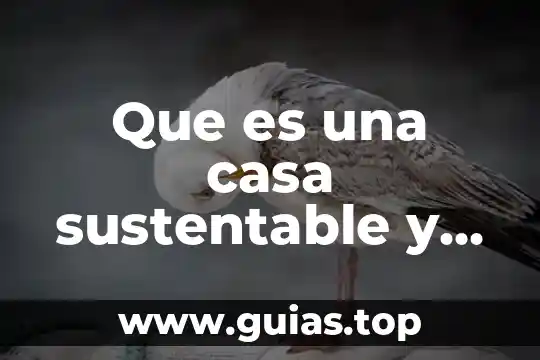 Que es escenario economico desarrollo sustentable 4 Que es una casa sustentable y como se conforma