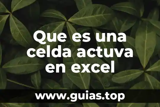 Que es grafico y sus tipos en excel 3 Que es una celda actuva en excel