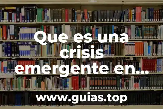 Que es ppn en salud 3 Que es una crisis emergente en salud