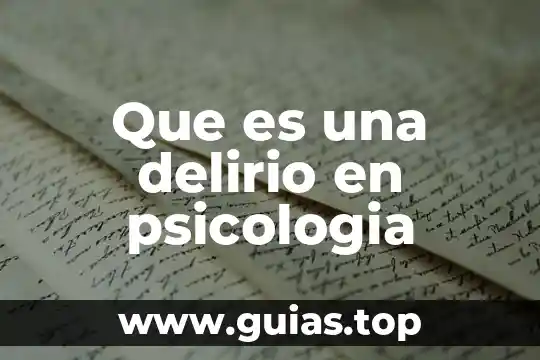 Instigación psicología que es 8 Que es una delirio en psicologia