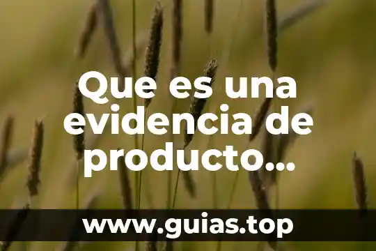 Que es el producto para colesterol rupilinaza 3 Que es una evidencia de producto desempeño y conocimiento
