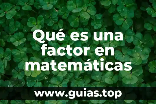 Qué es un número relativo en matemáticas 6 Qué es una factor en matemáticas