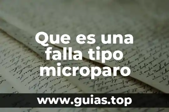 Qué es una falla pc concepto 5 Que es una falla tipo microparo