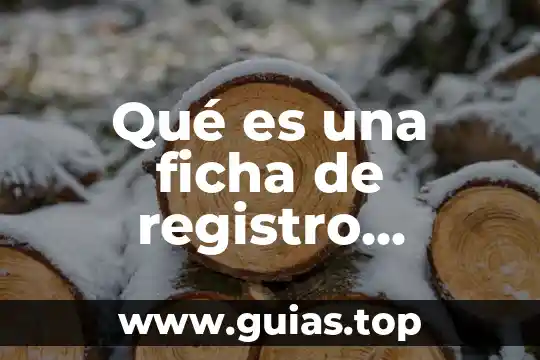Que es la configuracion del registro se windows 7 Qué es una ficha de registro ejemplos