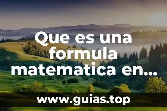 Qué es el agua fórmula y estructura 5 Que es una formula matematica en excel