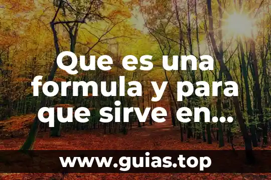 Que es un sintaxis de formula excel 7 Que es una formula y para que sirve en excel