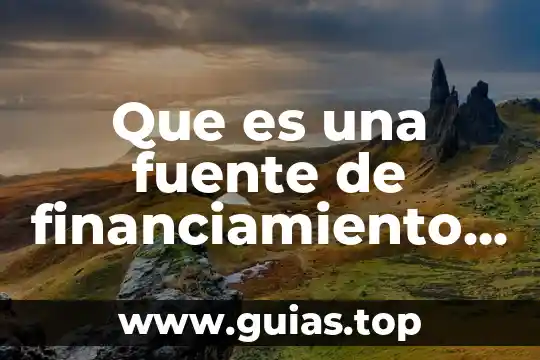 Que es un programa de aplicacion segun autores 8 Que es una fuente de financiamiento definición de autores