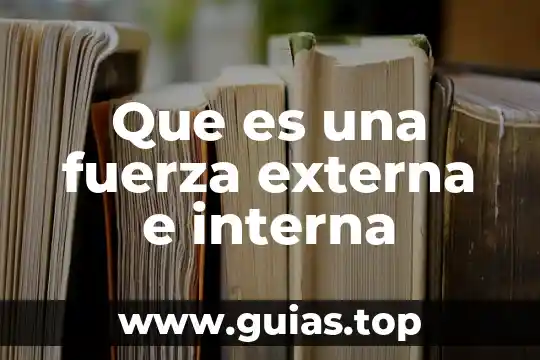 Que es la demanda interna de personal 4 Que es una fuerza externa e interna