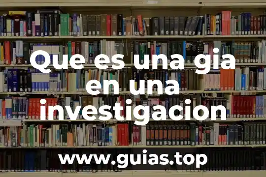 En una tesis que es limitacion es la investigacion 4 Que es una gia en una investigacion