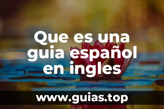 Que es un servicio comunitario en ingles y español 4 Que es una guia español en ingles