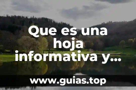 Que es una fuente informativa y sus tipos 8 Que es una hoja informativa y que contiene