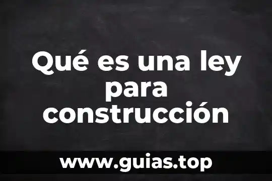 Que es la garantia prendaria que ley las rige 3 Qué es una ley para construcción