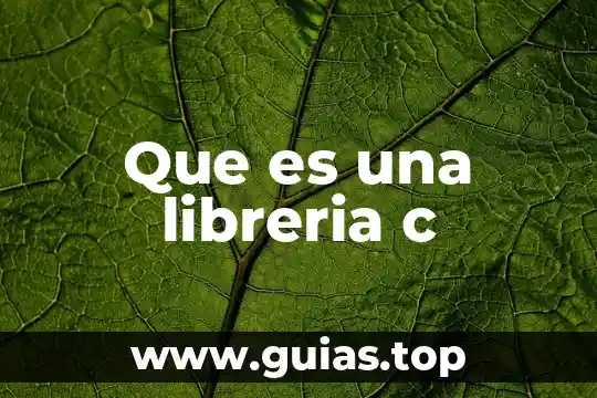 Qué es una carpeta interna en informática 7 Que es una libreria c
