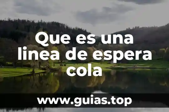 Que es longitud en linea de espera 3 Que es una linea de espera cola