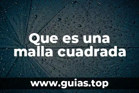 Que es una señal de onda cuadrada automotriz 8 Que es una malla cuadrada