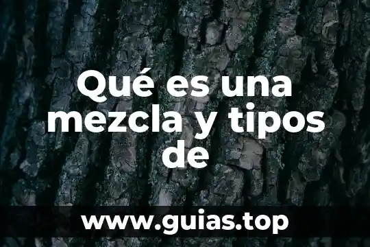Que es la mezcla de mercadotecnia o marketing 5 Qué es una mezcla y tipos de