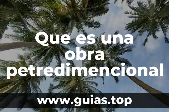 Qué es un lavadero obra 5 Que es una obra petredimencional