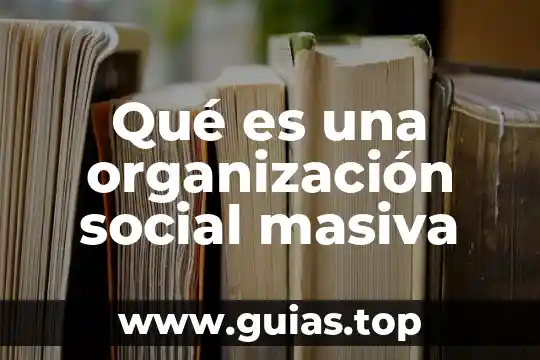 Psicología social que es para el psicologo 4 Qué es una organización social masiva