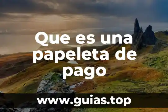 Que es la cuenta de pago en la factura movil 8 Que es una papeleta de pago