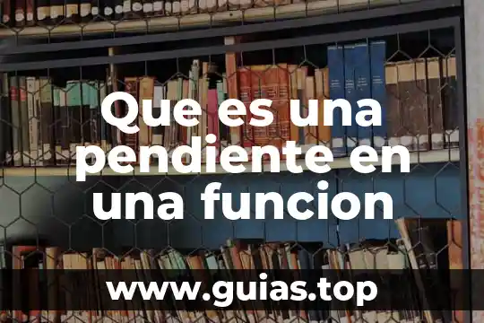 Que es una funcion y como se simboliza 5 Que es una pendiente en una funcion
