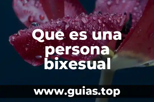Nombre de animal que es de persona al revés 6 Que es una persona bixesual