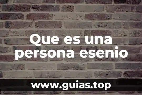 Que es una persona carnivora 4 Que es una persona esenio