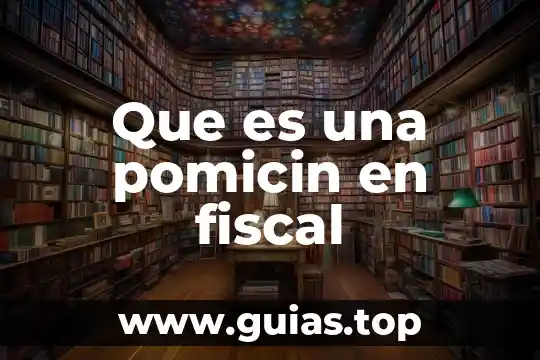 Aclaración fiscal que es 3 Que es una pomicin en fiscal