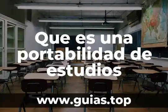 Que es una carta de portabilidad 3 Que es una portabilidad de estudios