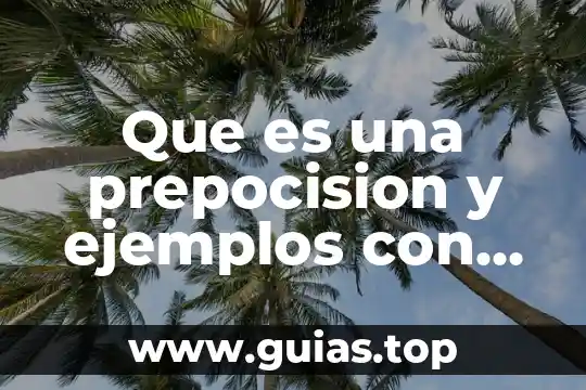 Qué es una alegoría y sus características 4 Que es una prepocision y ejemplos con caracteristicas