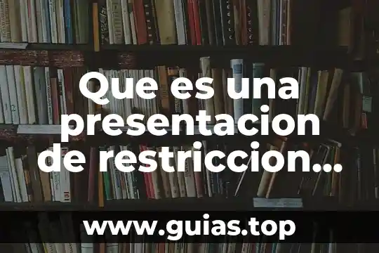 Qué es concepto en app de tarjeta de crédito 7 Que es una presentacion de restriccion significado