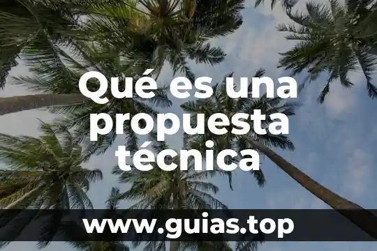 Que es una reaccion y tecnica 4 Qué es una propuesta técnica