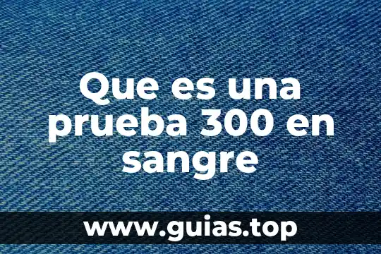 Que es la palabra clave en un sermón 5 Que es una prueba 300 en sangre