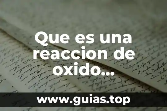Que es una reaccion de oxido reduccion como proceso electroquimico