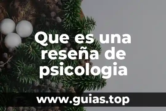 Tri en psicología que es 6 Que es una reseña de psicologia