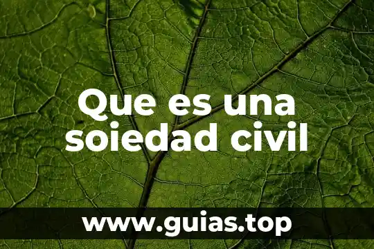 Define que es una asociación civil 3 Que es una soiedad civil