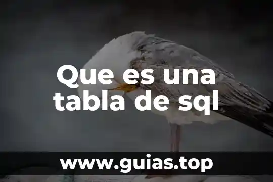 Que es tabla estacado 4 Que es una tabla de sql