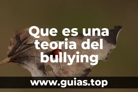 Que es teoria de la localizacion 5 Que es una teoria del bullying