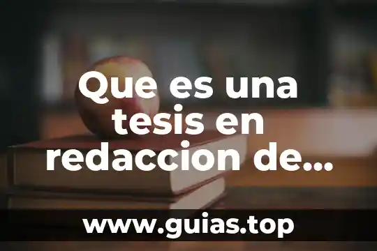 Qué es mejor una XV o un viaje 7 Que es una tesis en redaccion de textos