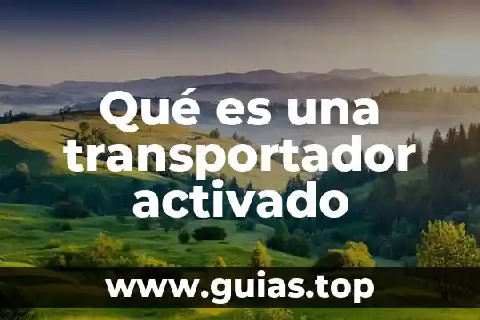 Que es un programa pre activado 7 Qué es una transportador activado