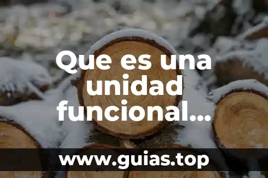 Que es unidad bd-rom 4 Que es una unidad funcional vivienda