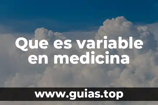 Que es una variable controlable vital concepto 3 Que es variable en medicina
