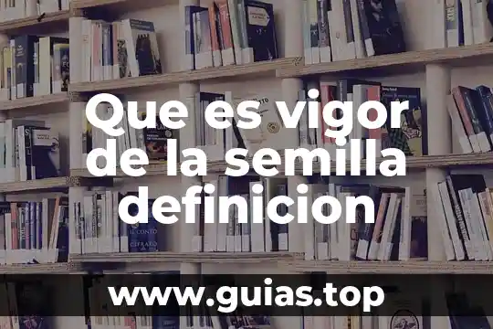 Que es un canon de belleza definicion 7 Que es vigor de la semilla definicion