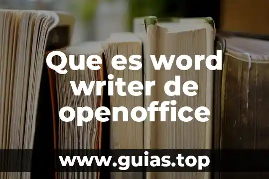 Que es color de linea en word 6 Que es word writer de openoffice