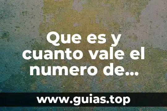 Qué es el número de identificación en INNE 3 Que es y cuanto vale el numero de avogadro